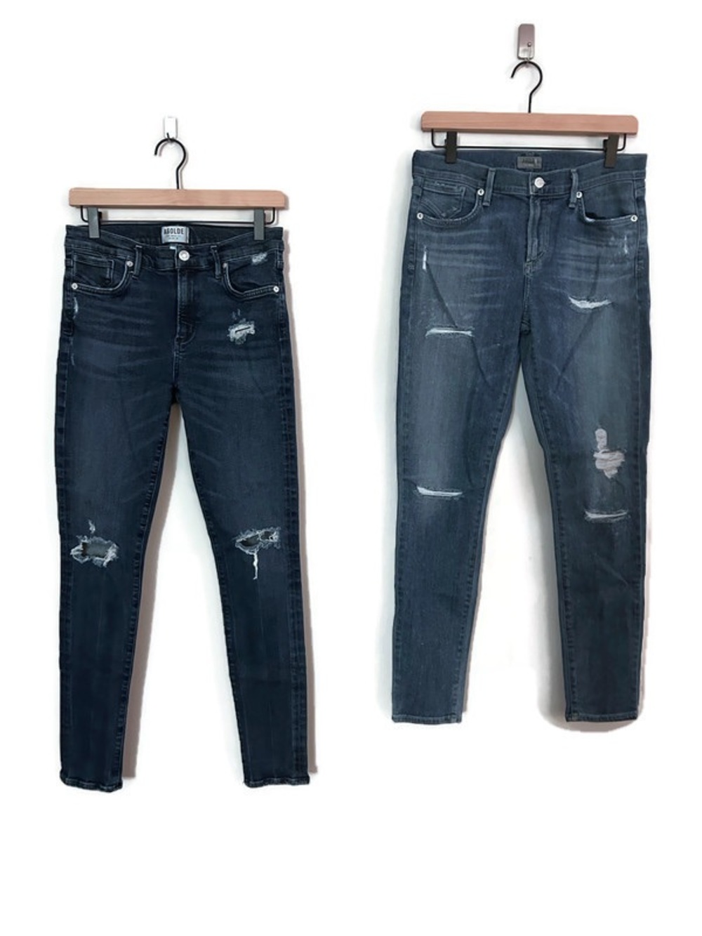*2 Pairs* AGOLDE Sophie Mid-Rise Skinny Ankle Jeans
